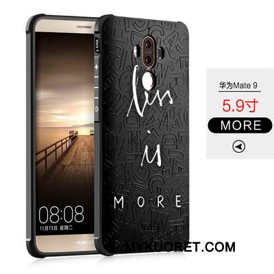 Kuori Huawei Mate 9 Silikoni Persoonallisuus Pesty Suede, Kotelo Huawei Mate 9 Suojaus Murtumaton Puhelimen Kuoret