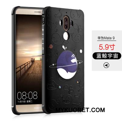 Kuori Huawei Mate 9 Silikoni Persoonallisuus Pesty Suede, Kotelo Huawei Mate 9 Suojaus Murtumaton Puhelimen Kuoret