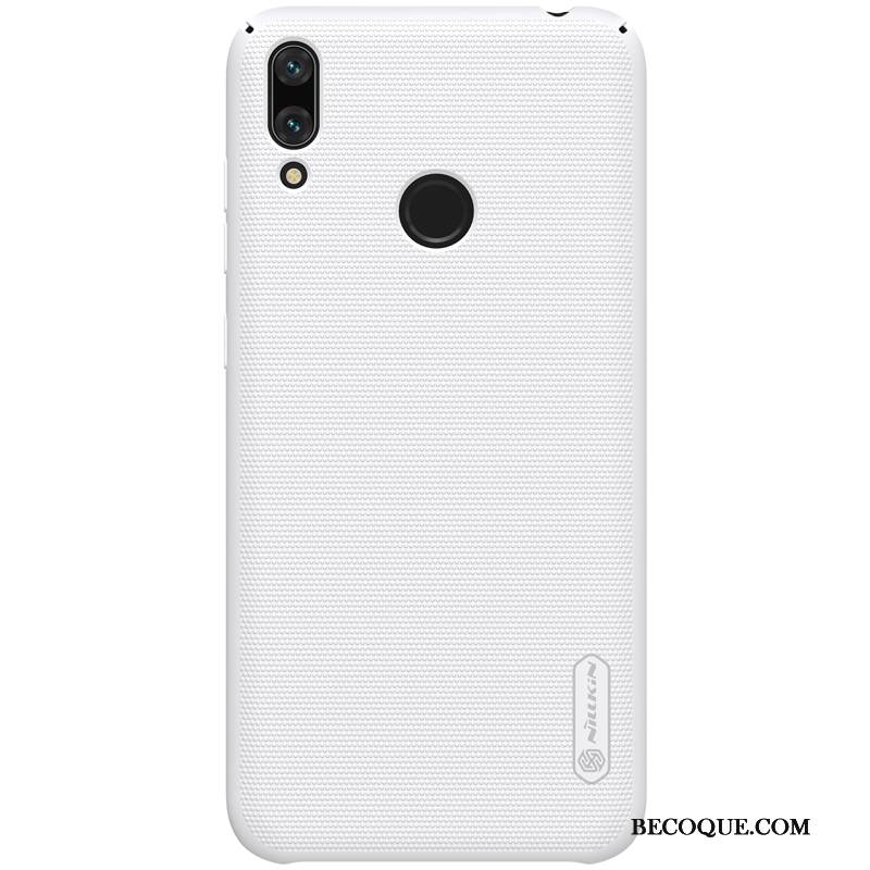 Kuori Huawei Y7 2019 Suojaus Punainen Pesty Suede, Kotelo Huawei Y7 2019 Kulta Murtumaton