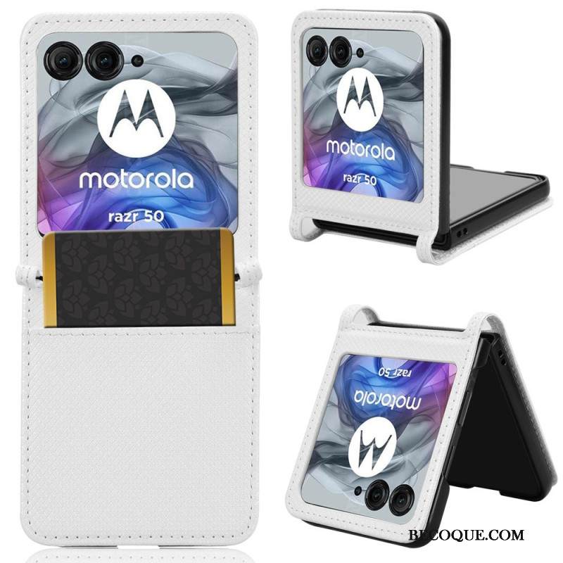 Kuori Motorola Razr 50 Bi-tekstuurikorttipidike