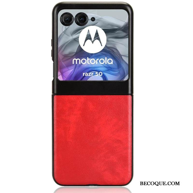 Kuori Motorola Razr 50 Nahkaefekti