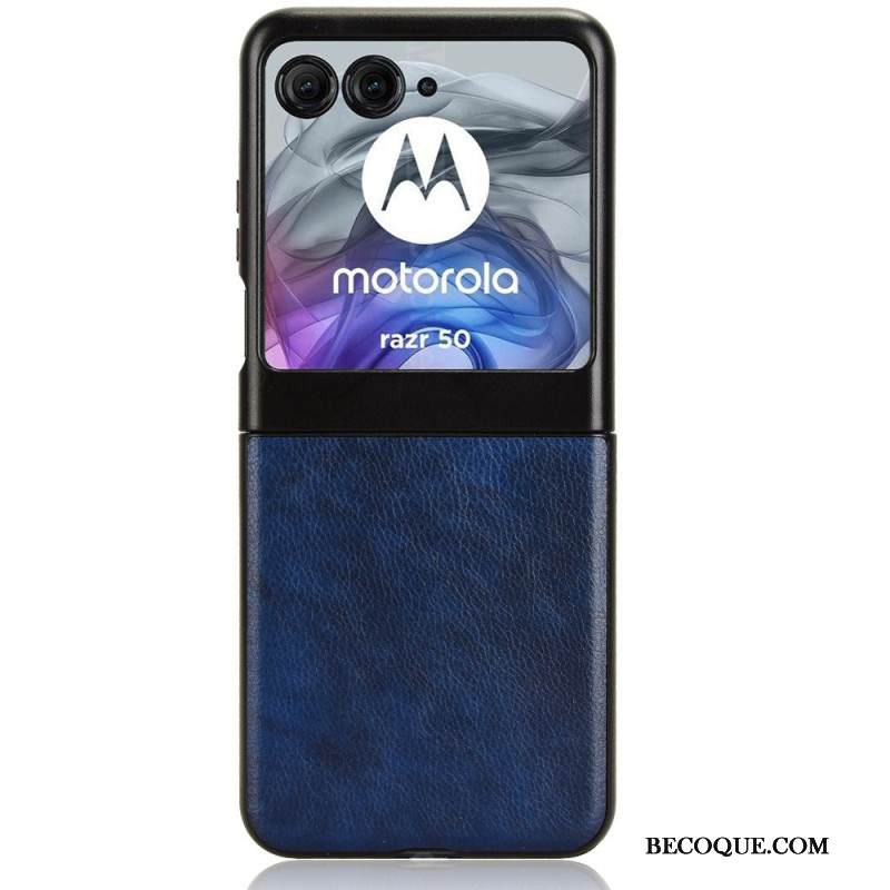 Kuori Motorola Razr 50 Nahkaefekti