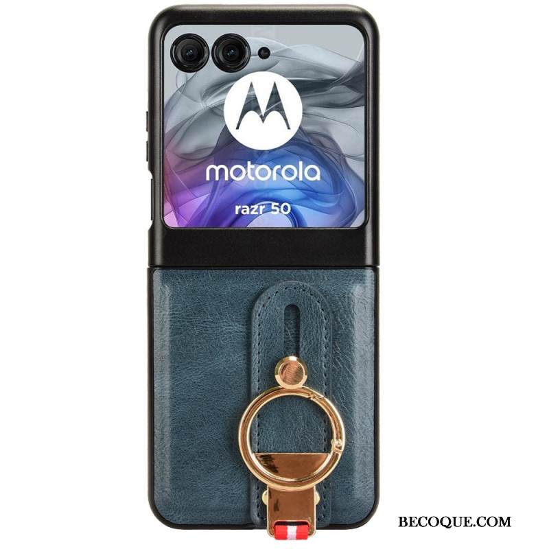 Kuori Motorola Razr 50 Pullonavaaja Ja Hihna Suojakuori