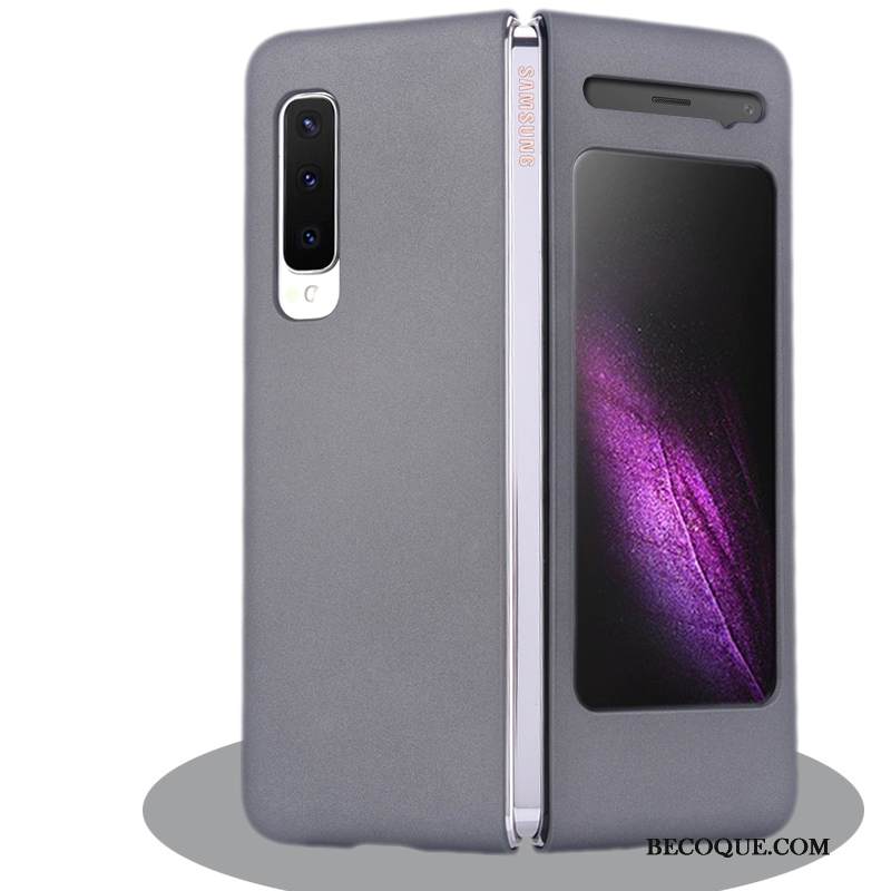 Kuori Samsung Fold Laukut Pesty Suede Ultra, Kotelo Samsung Fold Ohut Violetti