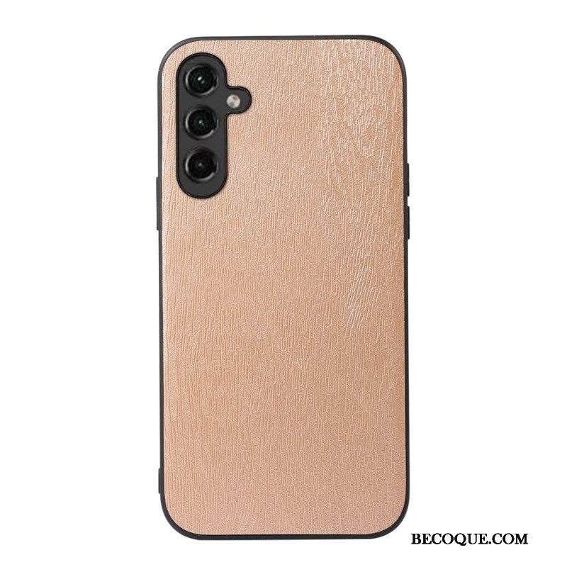 Kuori Samsung Galaxy A14 / A14 5G Faux Leather Wood Effect