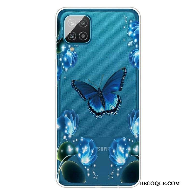 Kuori Samsung Galaxy M12 / A12 Butterfly Luxury