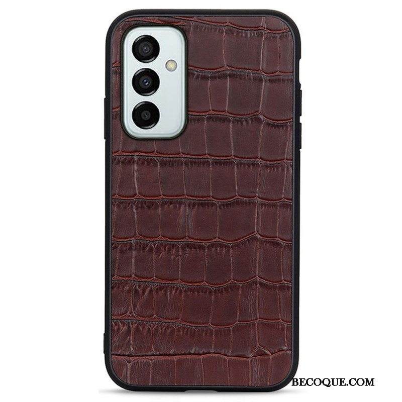 Kuori Samsung Galaxy M23 5G Aito Crocodile Texture -nahka