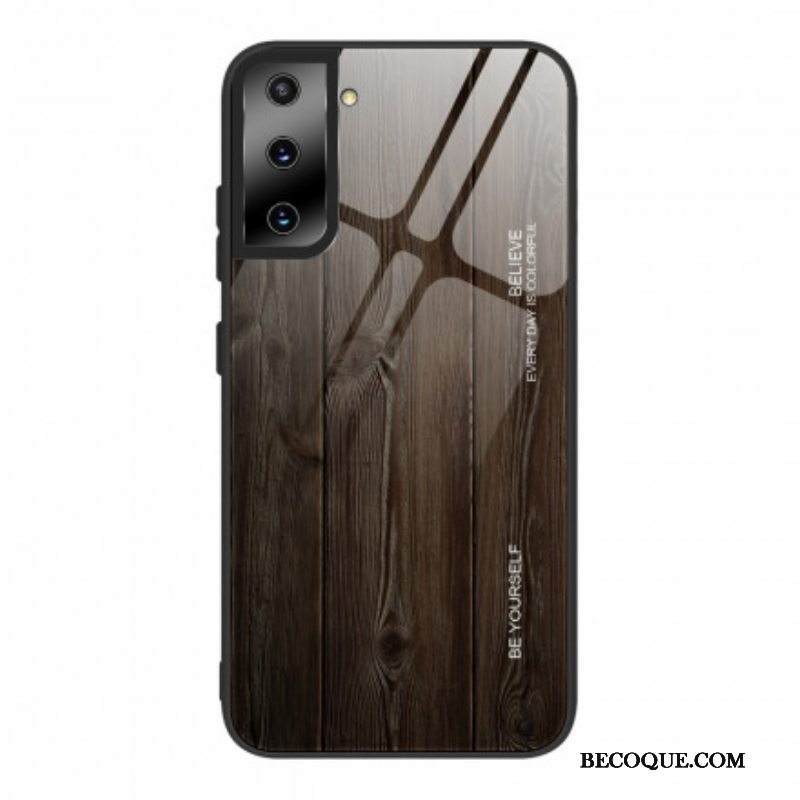 Kuori Samsung Galaxy S21 Ultra 5G Wood Design Karkaistu Lasi