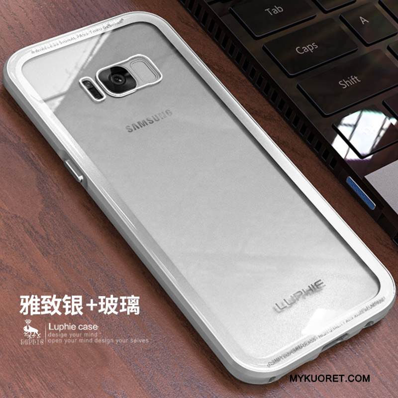 Kuori Samsung Galaxy S8 Luova Karkaisu Puhelimen Kuoret, Kotelo Samsung Galaxy S8 Suojaus Musta Kehys