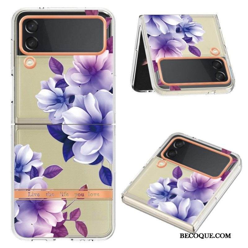 Kuori Samsung Galaxy Z Flip 4 Kotelot Flip Kukka-