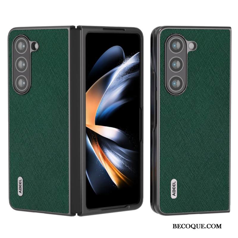 Kuori Samsung Galaxy Z Fold 5 Aitoa Abeel-kudottua Nahkaa Suojakuori