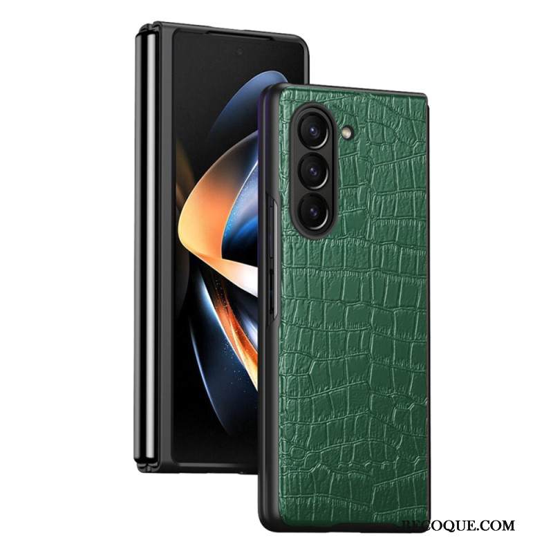 Kuori Samsung Galaxy Z Fold 5 Krokotiilinahkainen Tyyli