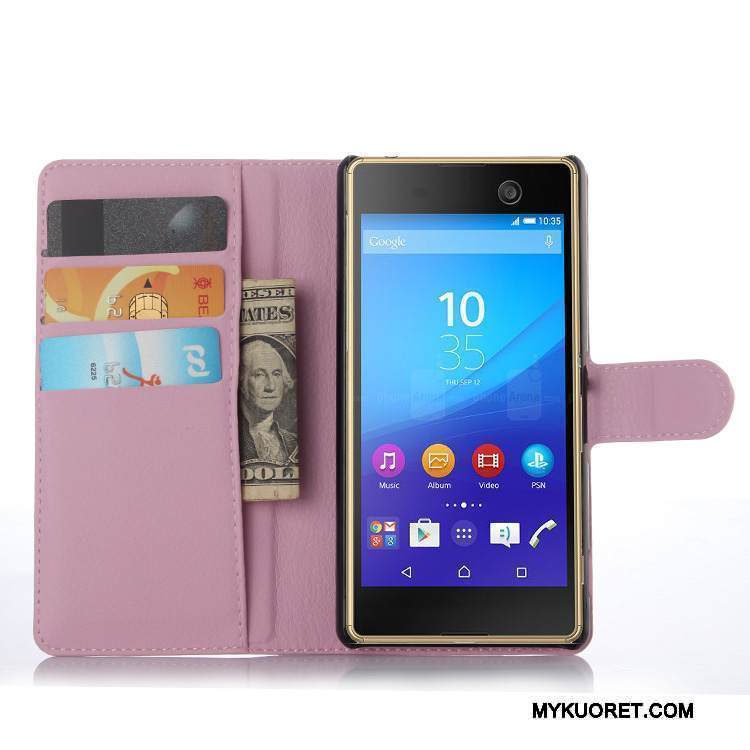 Kuori Sony Xperia M5 Dual Nahka Puhelimen Kuoret, Kotelo Sony Xperia M5 Dual Suojaus