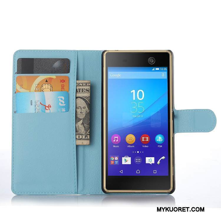 Kuori Sony Xperia M5 Dual Nahka Puhelimen Kuoret, Kotelo Sony Xperia M5 Dual Suojaus