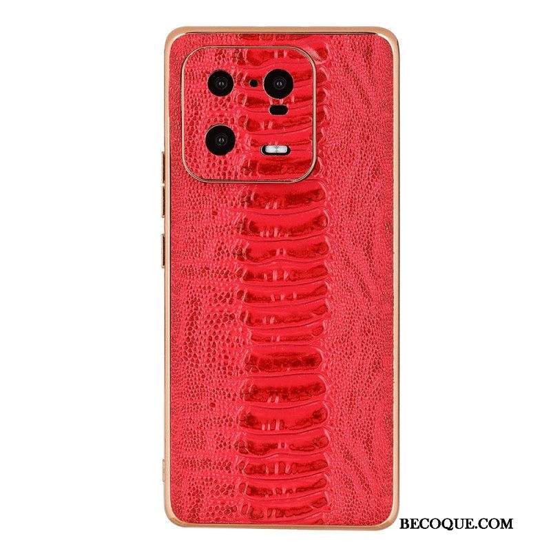 Kuori Xiaomi 13 Pro Crocodile Style Aitoa Nahkaa