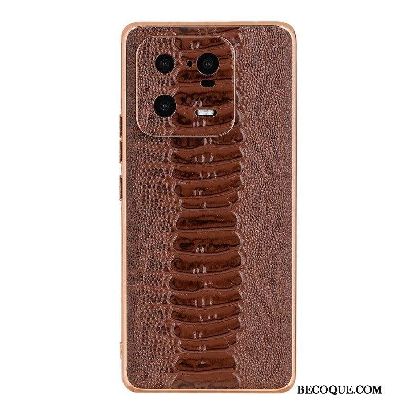 Kuori Xiaomi 13 Pro Crocodile Style Aitoa Nahkaa