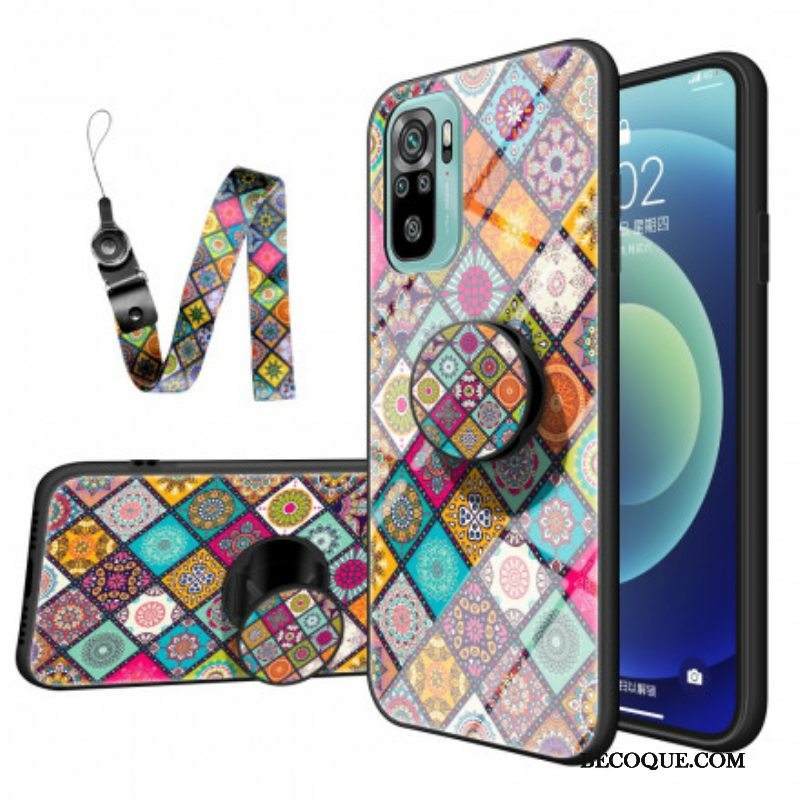 Kuori Xiaomi Redmi Note 10 / 10S Patchwork Magneettipidike