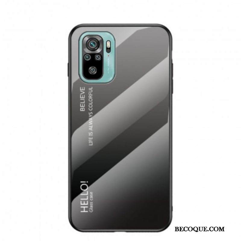 Kuori Xiaomi Redmi Note 10 / 10S Tempered Glass Hei