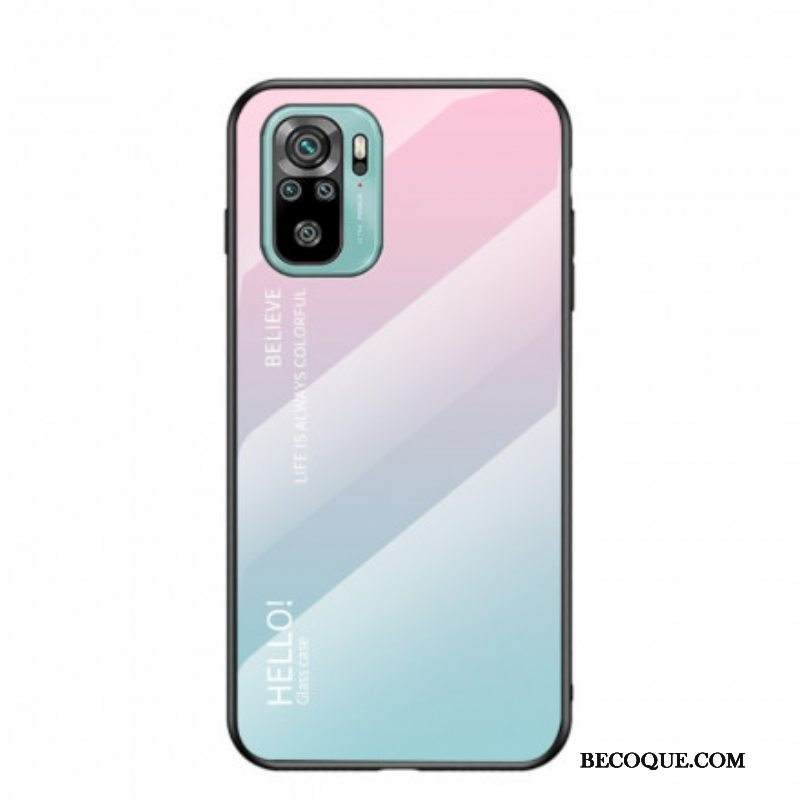 Kuori Xiaomi Redmi Note 10 / 10S Tempered Glass Hei