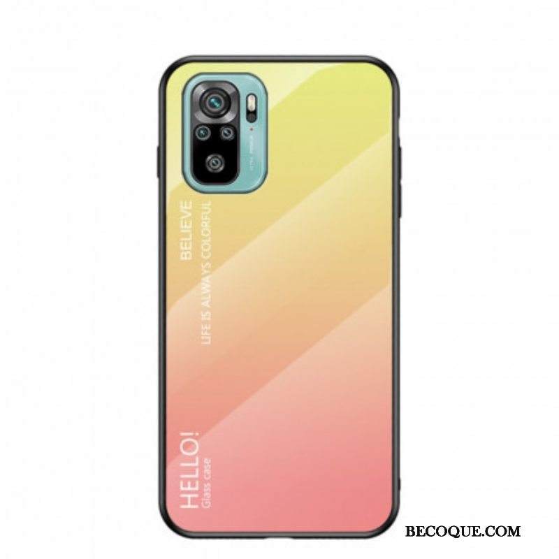 Kuori Xiaomi Redmi Note 10 / 10S Tempered Glass Hei