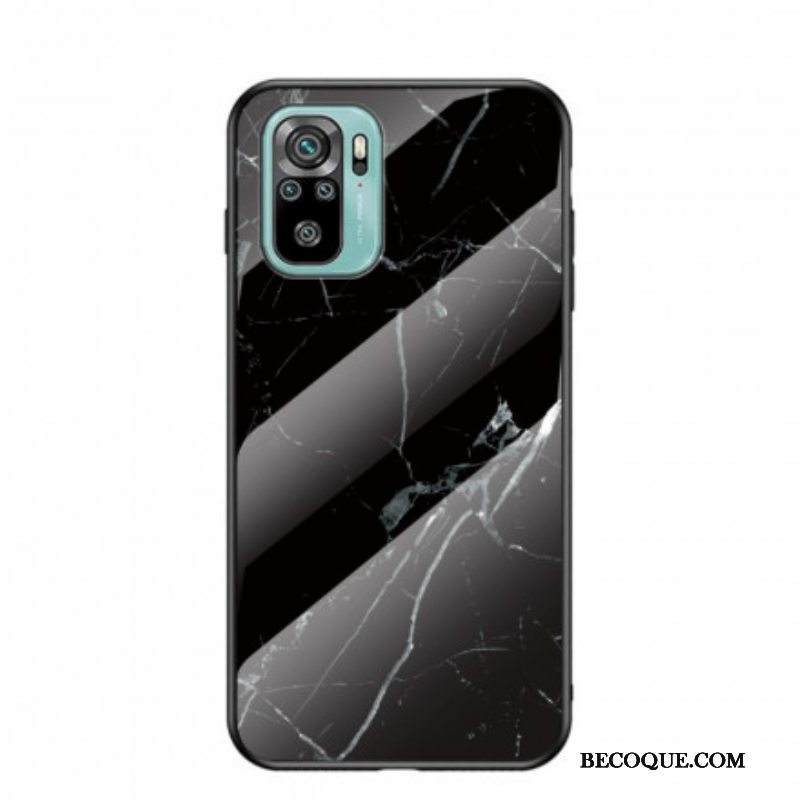 Kuori Xiaomi Redmi Note 10 / 10S Tempered Glass Marble Colors