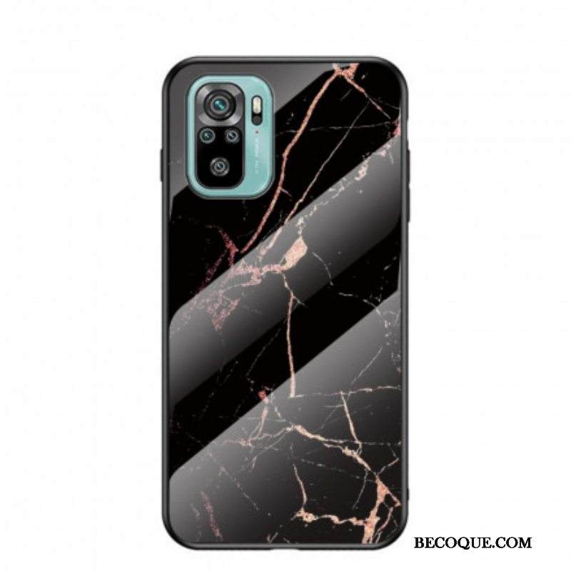 Kuori Xiaomi Redmi Note 10 / 10S Tempered Glass Marble Colors