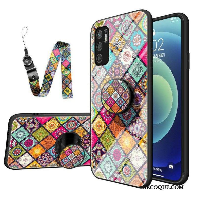 Kuori Xiaomi Redmi Note 10 5G Patchwork Magneettipidike