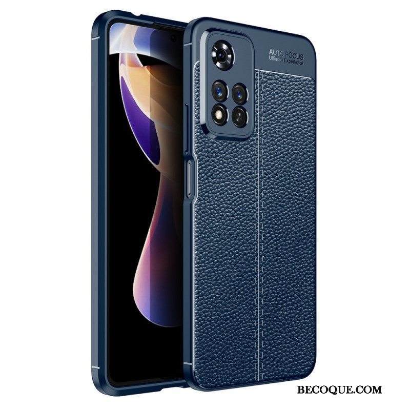 Kuori Xiaomi Redmi Note 11 Pro Plus 5G Kaksilinjainen Litsi-nahkaefekti