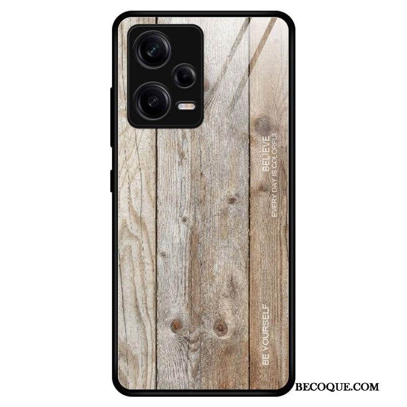 Kuori Xiaomi Redmi Note 12 Pro Wood Design Karkaistu Lasi