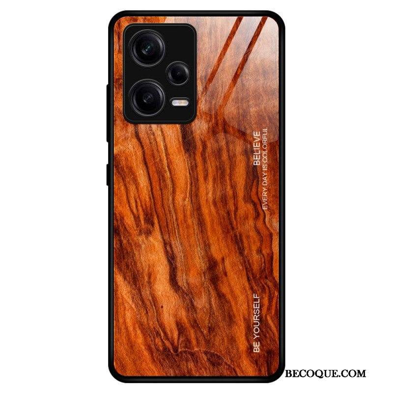 Kuori Xiaomi Redmi Note 12 Pro Wood Design Karkaistu Lasi