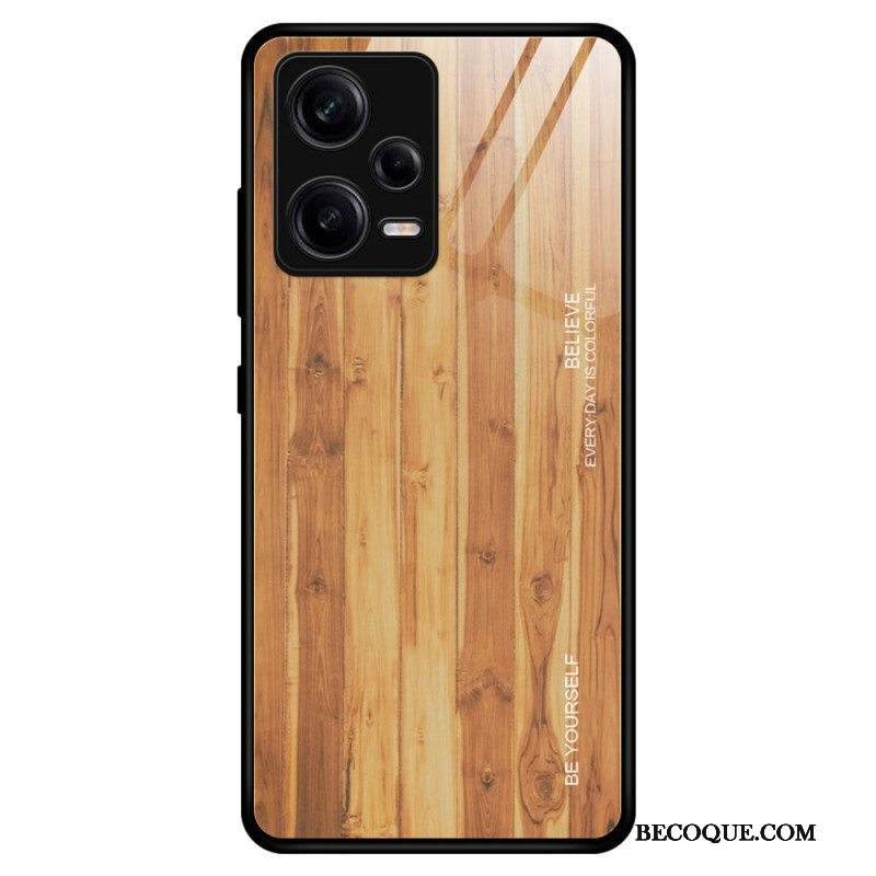 Kuori Xiaomi Redmi Note 12 Pro Wood Design Karkaistu Lasi