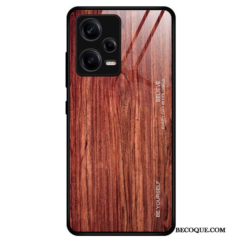 Kuori Xiaomi Redmi Note 12 Pro Wood Design Karkaistu Lasi