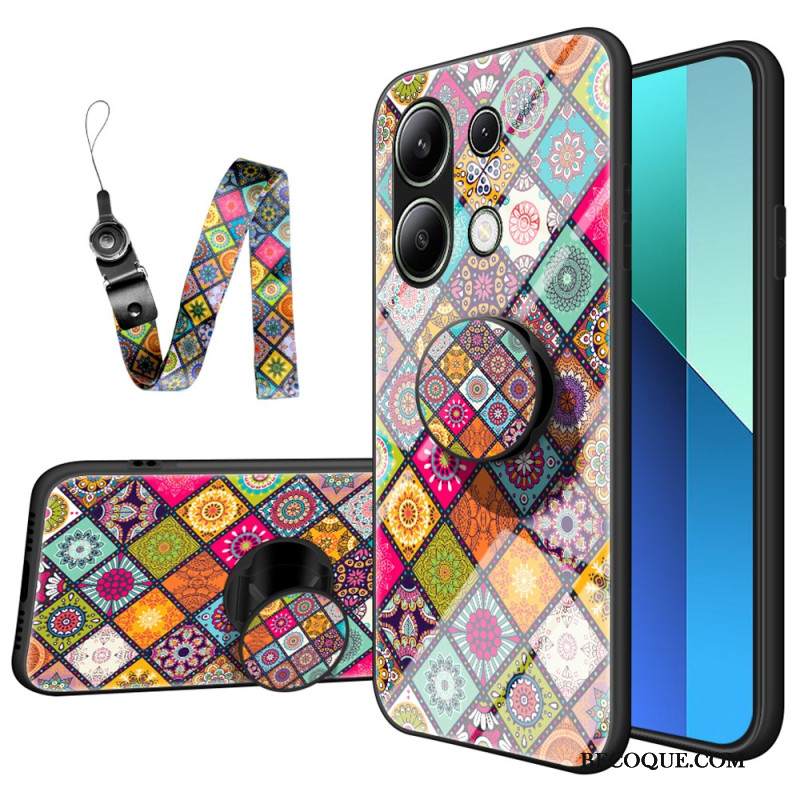 Kuori Xiaomi Redmi Note 13 4g Patchwork Tukirengas Ja -hihna Suojakuori