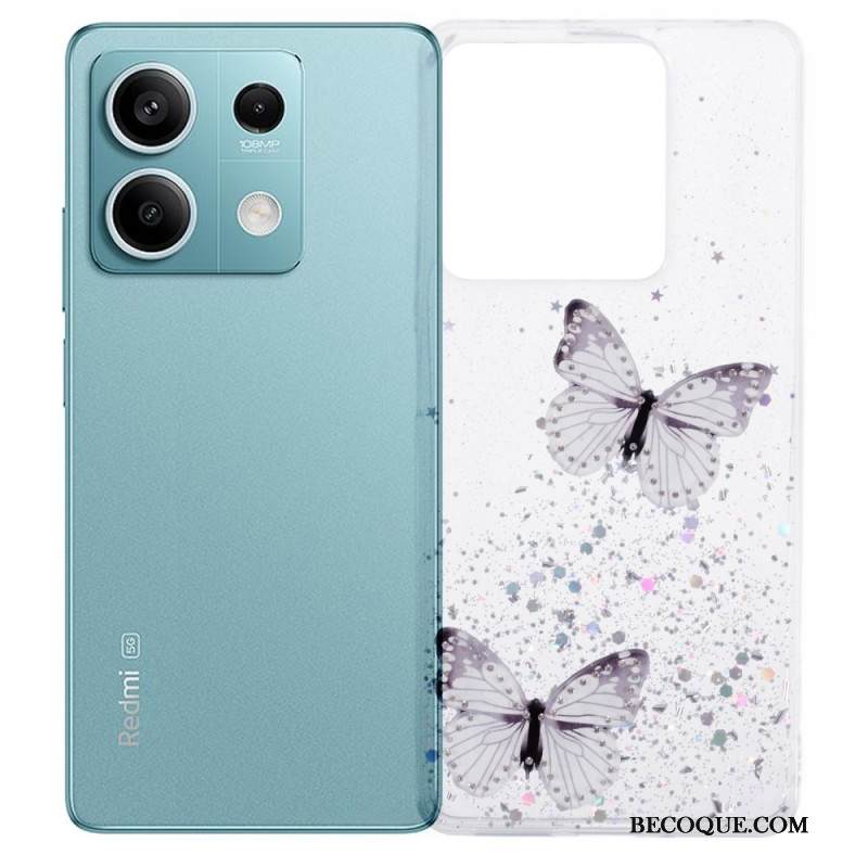 Kuori Xiaomi Redmi Note 13 5g Perhoset Glitter