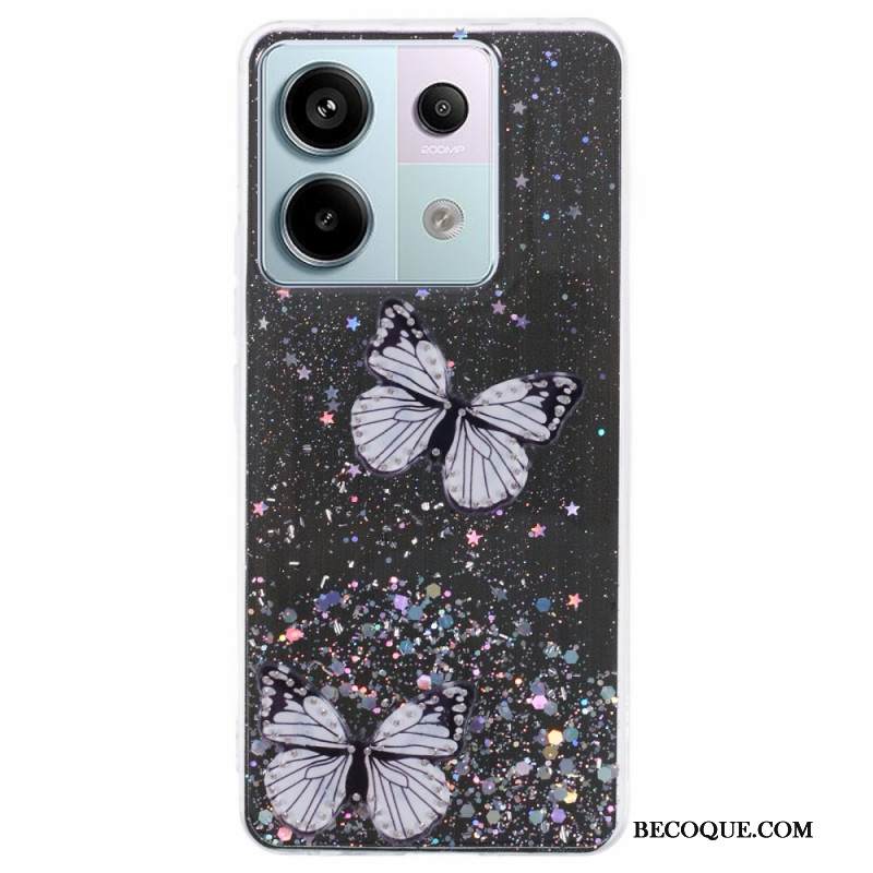 Kuori Xiaomi Redmi Note 13 Pro 5g Perhoset Glitter