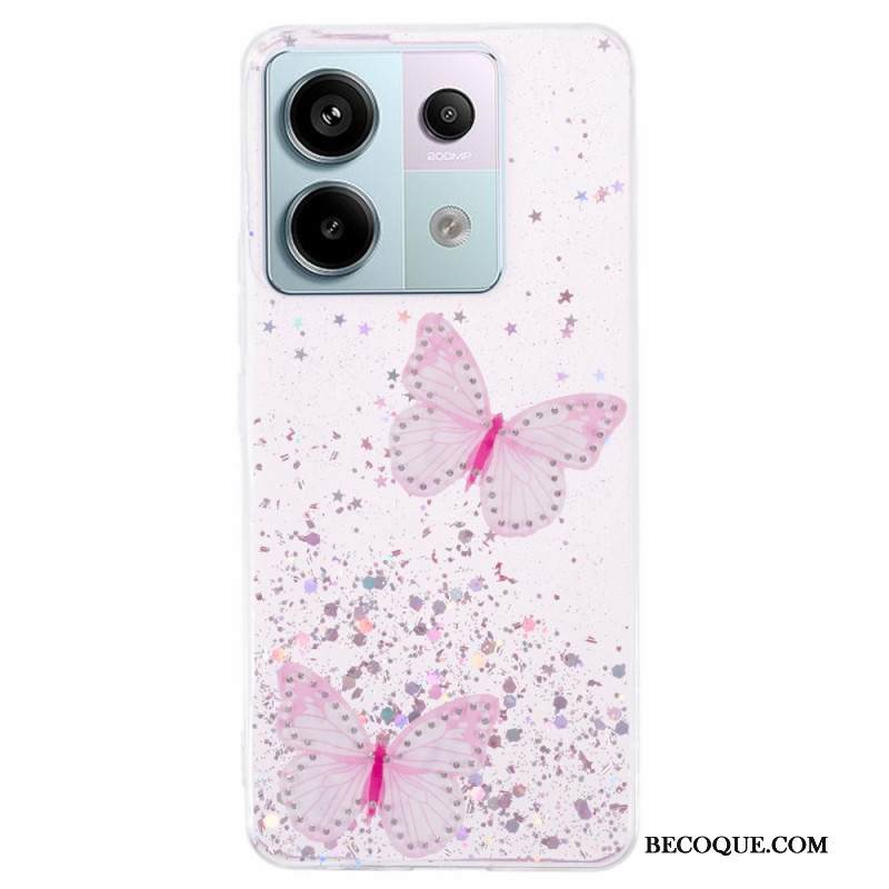 Kuori Xiaomi Redmi Note 13 Pro 5g Perhoset Glitter