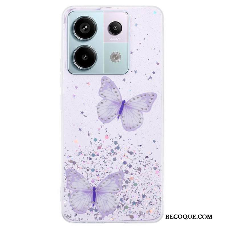 Kuori Xiaomi Redmi Note 13 Pro 5g Perhoset Glitter