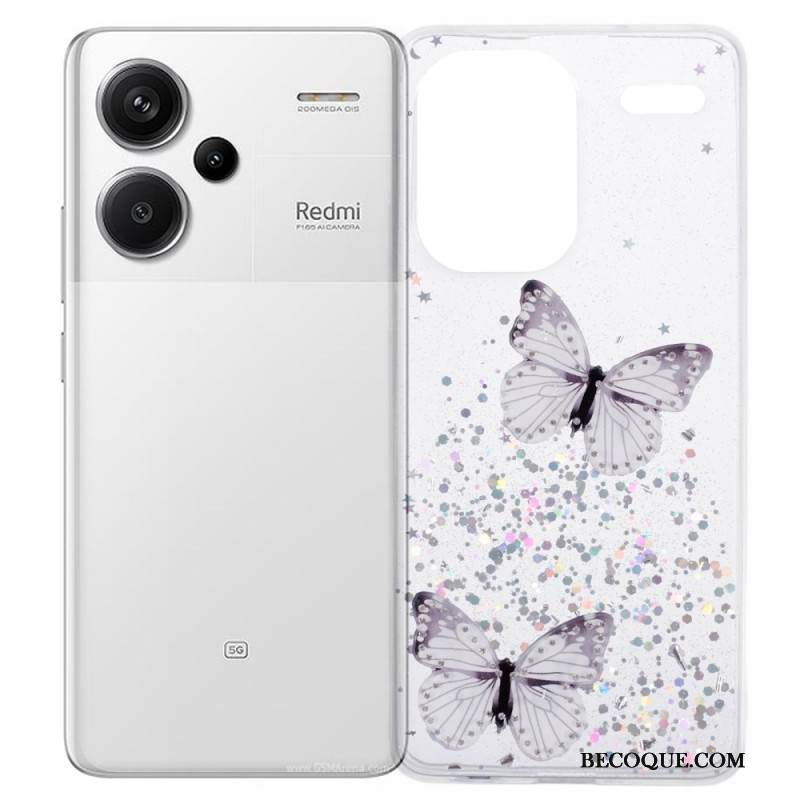 Kuori Xiaomi Redmi Note 13 Pro Plus 5g Kimaltelevia Perhosia