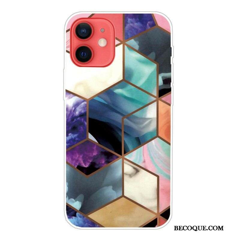 Kuori iPhone 13 Mini Decline Geometric Marble