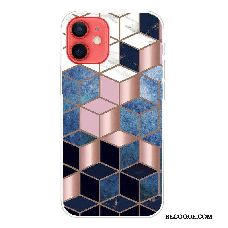 Kuori iPhone 13 Mini Decline Geometric Marble