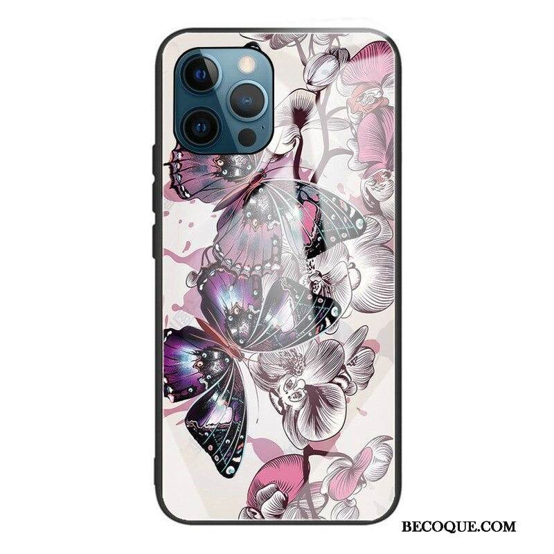 Kuori iPhone 13 Pro Max Butterflies Variation Karkaistu Lasi