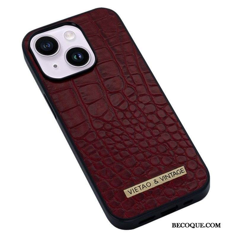 Kuori iPhone 14 Plus Vietao Crocodile Skin Effect