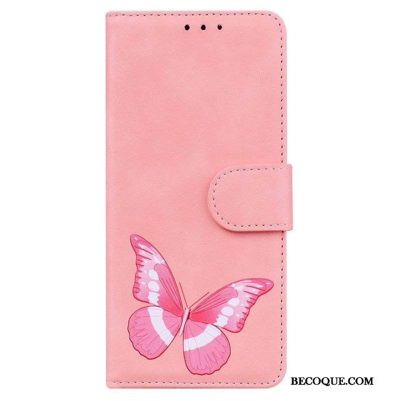 Nahkakotelo Samsung Galaxy A53 5G Skin Touch Butterfly