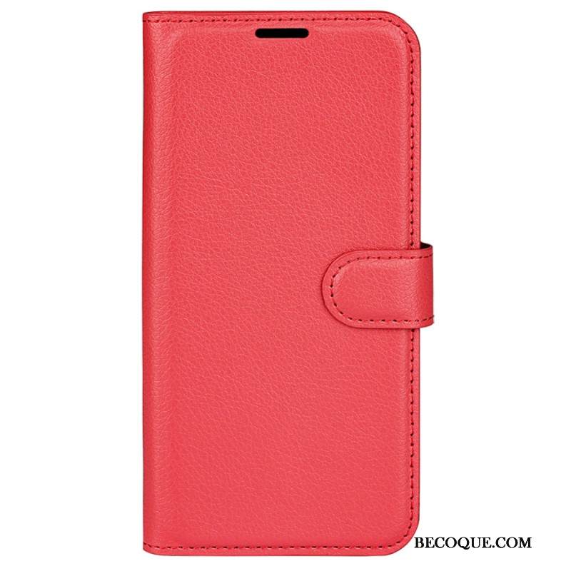 Nahkakotelo Sony Xperia 1 Vi Classic Litchi Faux Leather