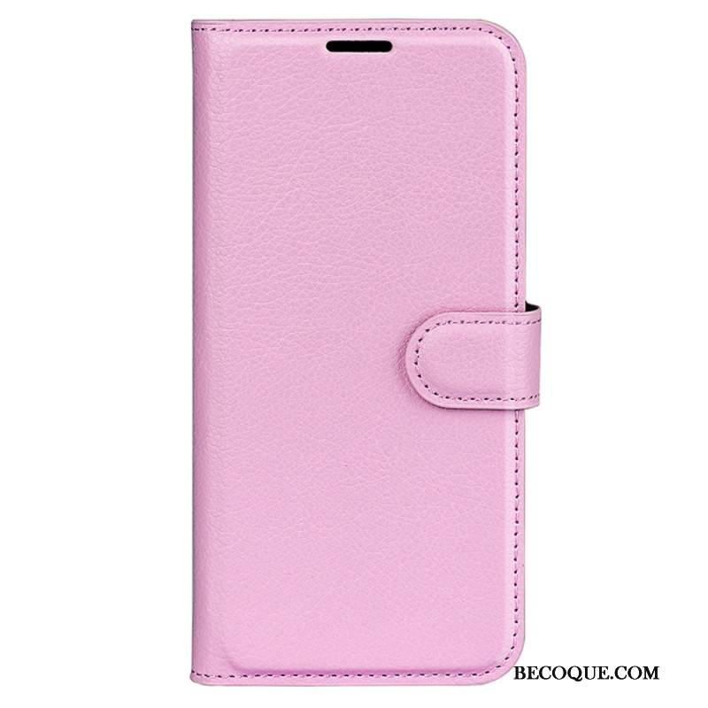 Nahkakotelo Sony Xperia 1 Vi Classic Litchi Faux Leather