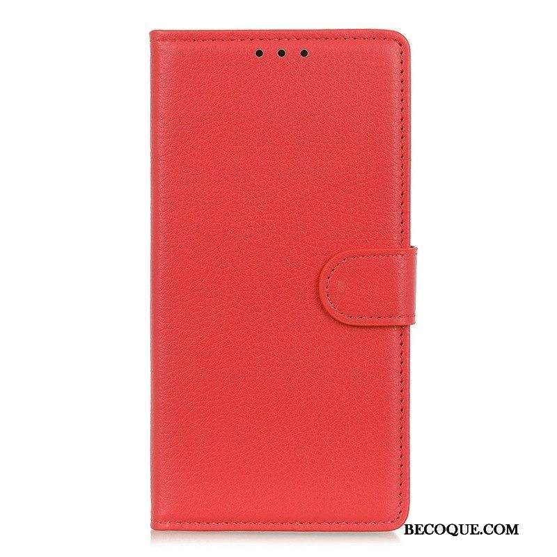 Nahkakotelo Xiaomi Redmi Note 11 / 11S Perinteisesti Litsi