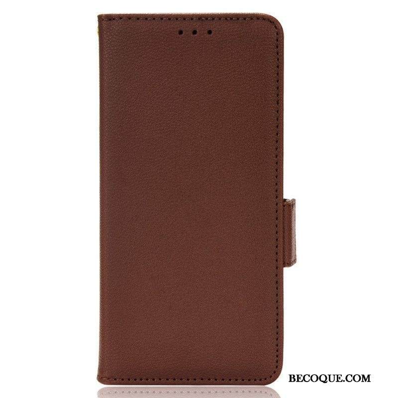 Nahkakotelo Xiaomi Redmi Note 11 Pro Plus 5G Perinteinen Litchi Faux Leather