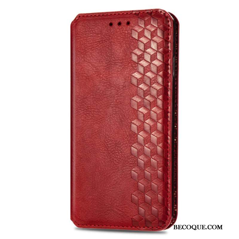 Nahkakotelo Xiaomi Redmi Note 13 5g Vintage Leather Effect -timantit