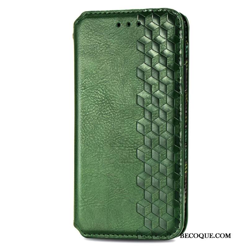 Nahkakotelo Xiaomi Redmi Note 13 5g Vintage Leather Effect -timantit