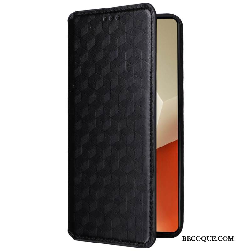 Nahkakotelo Xiaomi Redmi Note 13 Pro 5g 3d-kuutiot